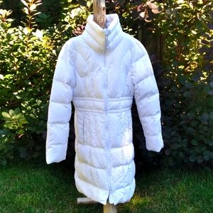 white jacob puffer coat